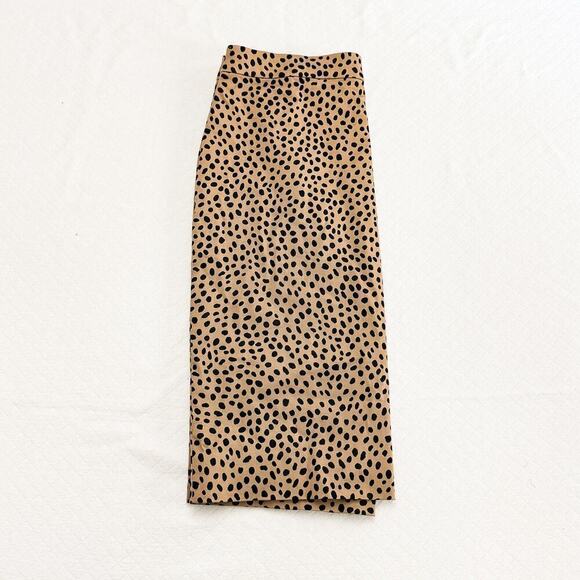 J. Crew No. 2 Leopard Print Skirt Animal Pattern Size 10 - Picture 6 of 6